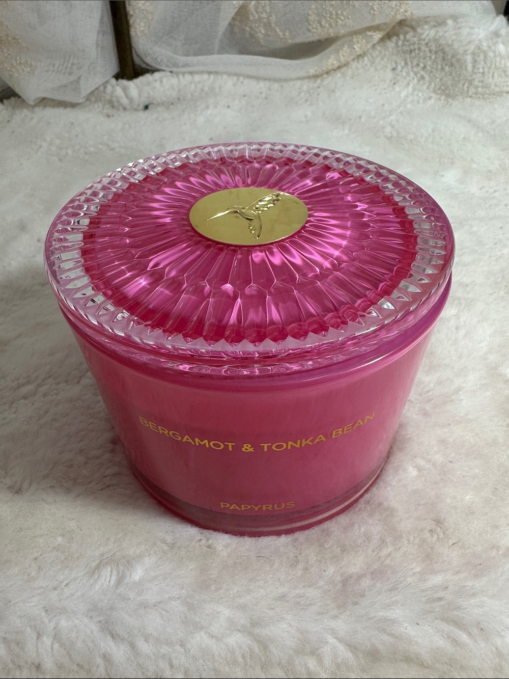 Papyrus bergamot & Tonya bean soy candle 14.5 ounces